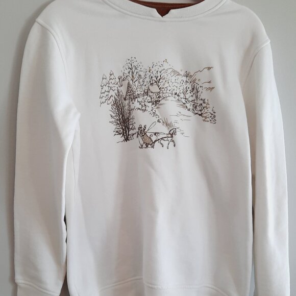 Northern Relections Winter Scene Sweatshirt Size M - Picture 2 of 5